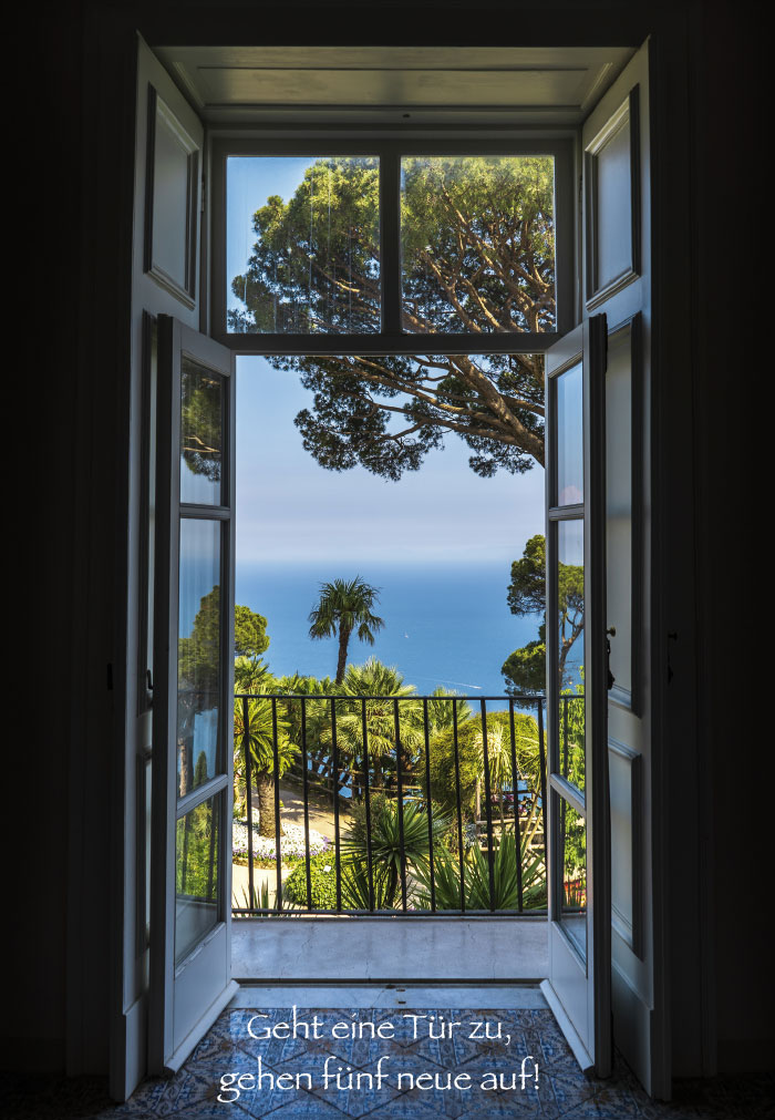 Gedanken - Blick aus Zimmer auf Meer