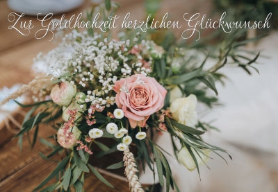 Goldhochzeit - klassisches, sch?nes Bouquet