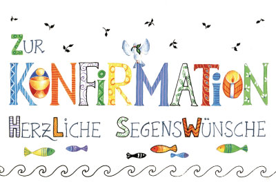 Konfirmation - Doppelkarte Kalygrafie