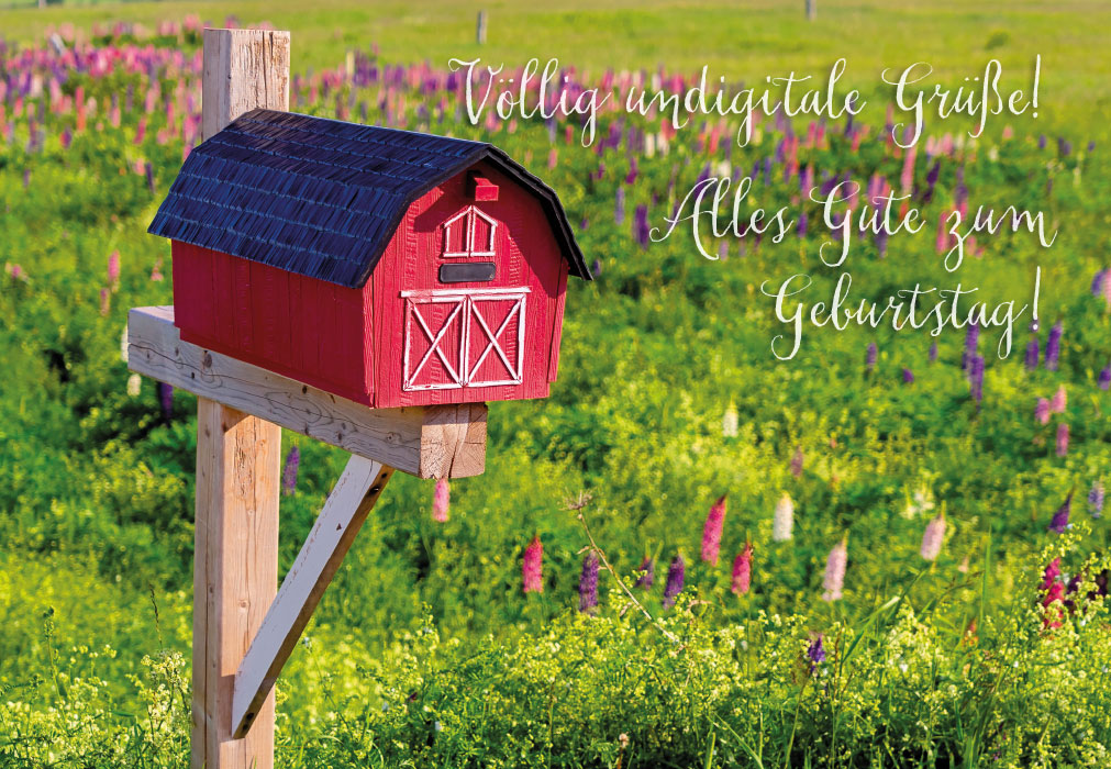 Geburtstag - Stadl Briefkasten 