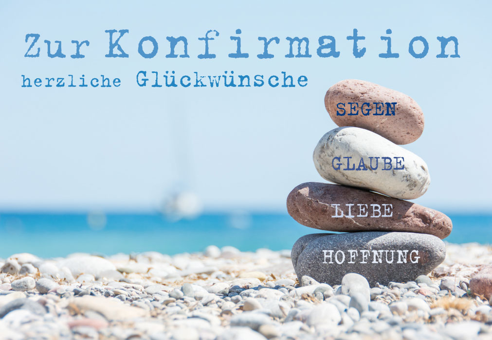 Konfirmation - Steine am Strand