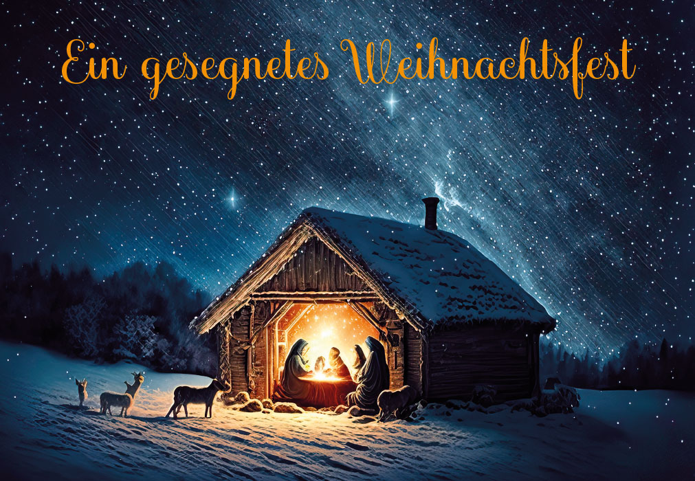 Weihnachten - Krippe, Christkind, Licht