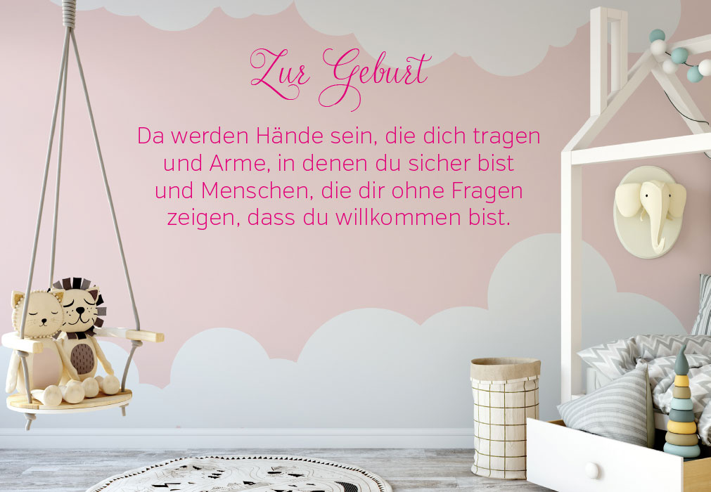 Geburt - frisch gestrichene Wand