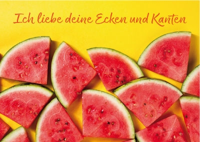 Postkarte - Wassermelonenecken