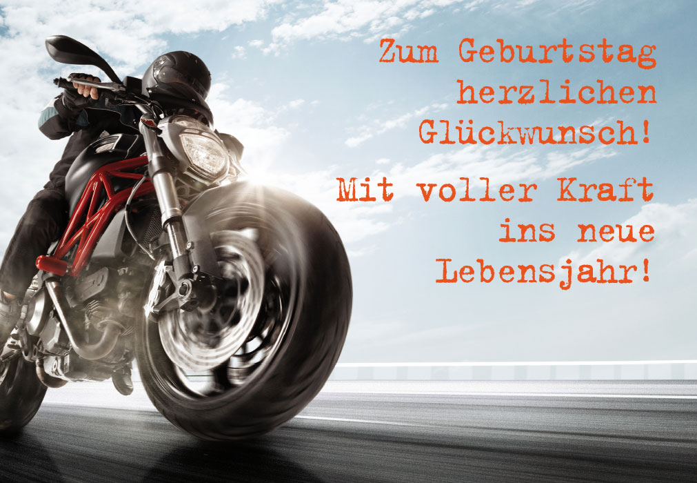 Geburtstag - Motorrag fahren NEU!!!