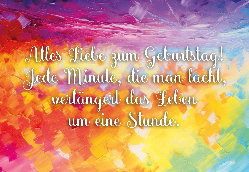 Geburtstag -Lachen verlängert das Leben - NEU  