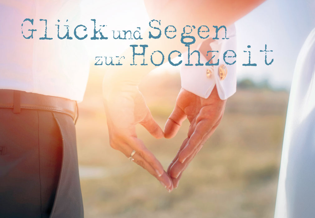 Hochzeit - Sonne, Herz aus zwei Händen