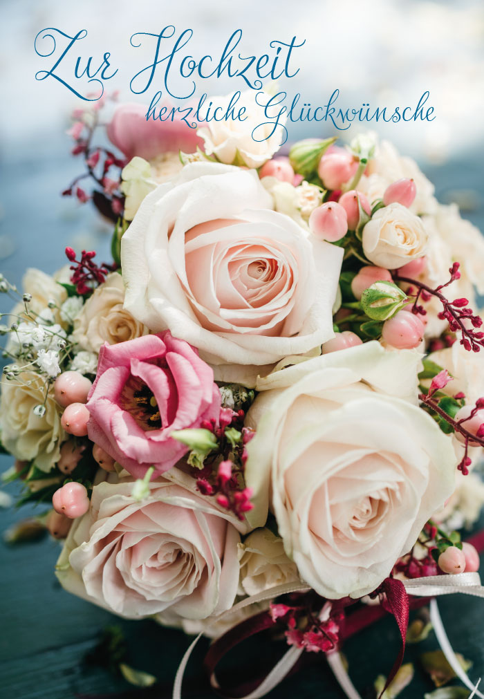 Hochzeit - rosa Rosen im Strauß - NEU!!!