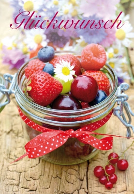 Blumen - Fr?chte und Blume im Weckglas