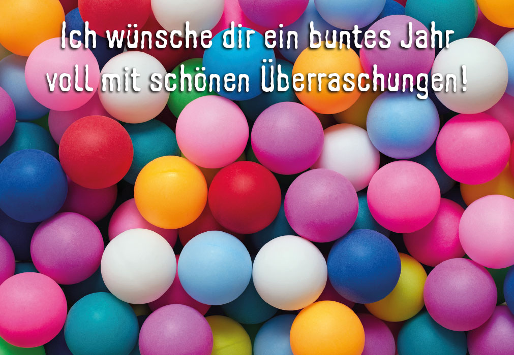 Geburtstag - viele, bunte Luftballons