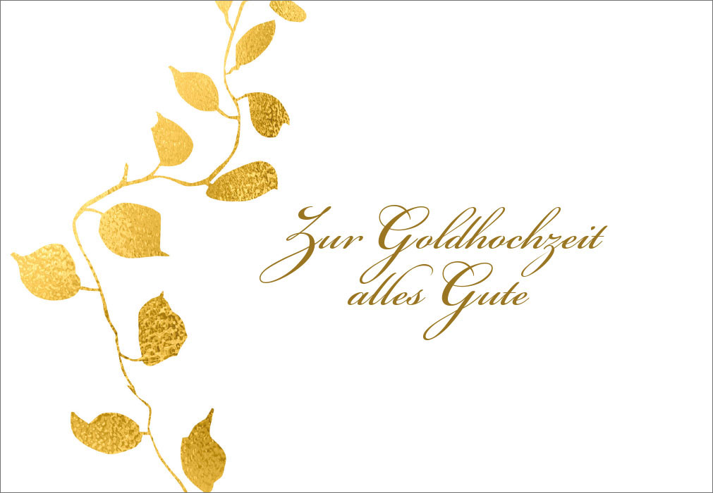 Goldhochzeit - Ranke aus Gold