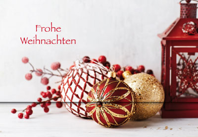 Besondere Karten für Geldgeschenke Frohe Weihnacht