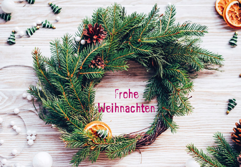 Weihnachten - Weihnachtskranz aus Tannenzweigen