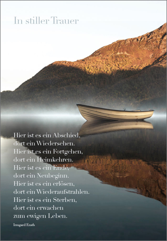 Trauer - Boot, Nebel, See, Berge - NEU!!!