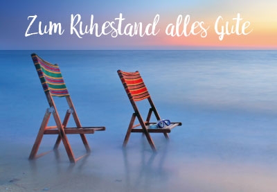 Ruhestand - Stühle im Wasser 