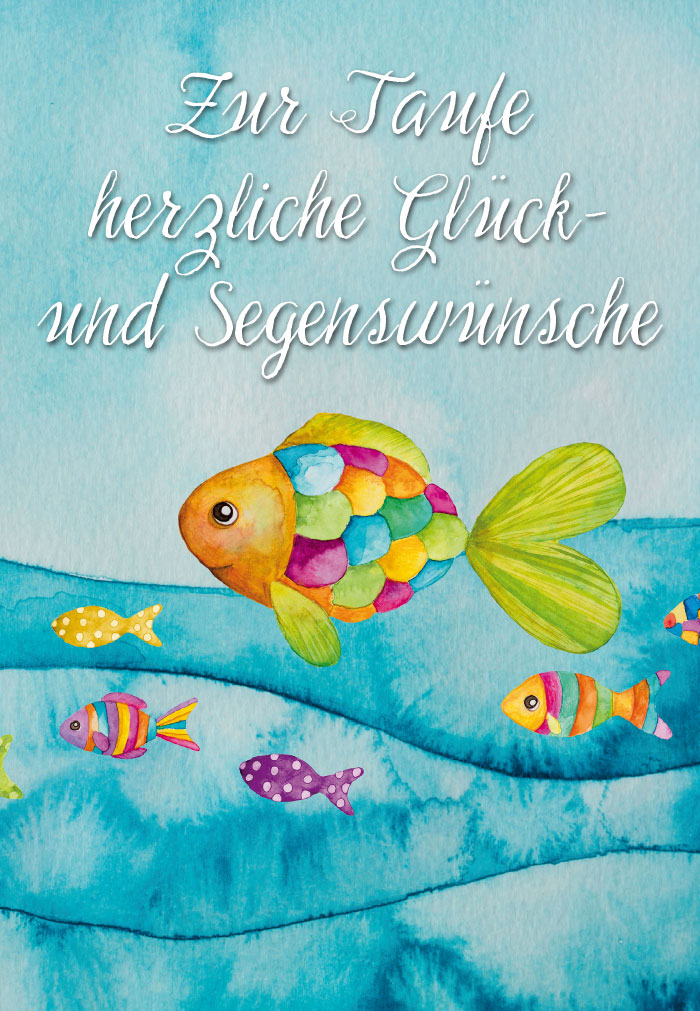 Taufe - bunter Fisch unter Fischen