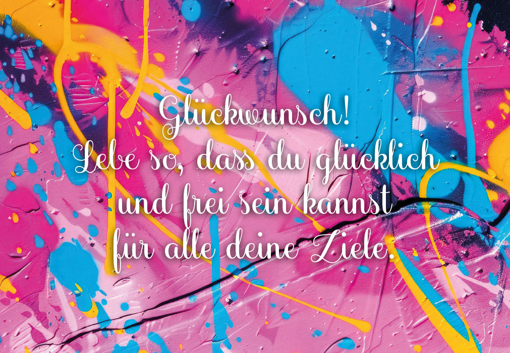 Geburtstag -Glücklich und frei - NEU   