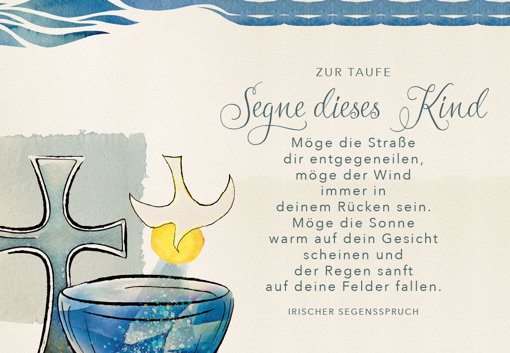 Taufe - Taufbecken, Kreuz, Heiliger Geist