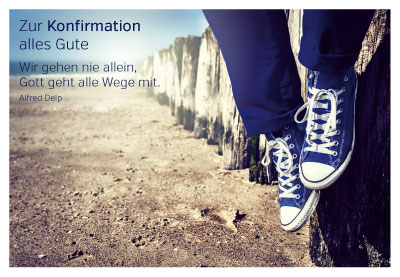 Konfirmation - Doppelkarte Kaimauer