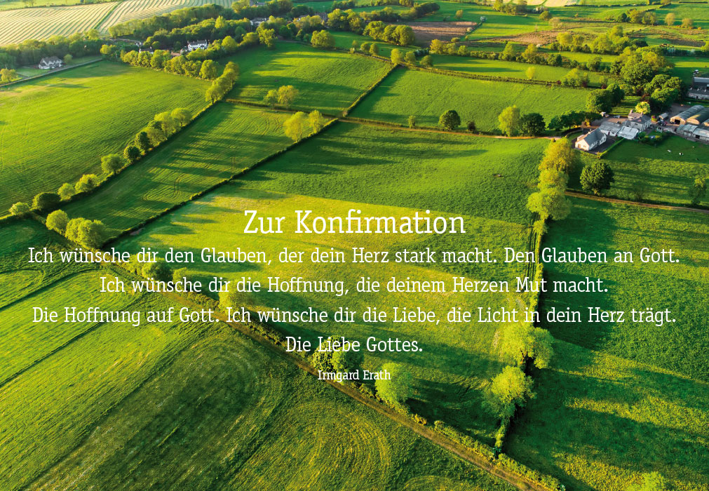 Konfirmation - Foto, gr?ne Landschaft