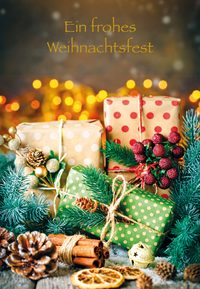 Weihnachten - Geschenke, Lichter, Kerzen