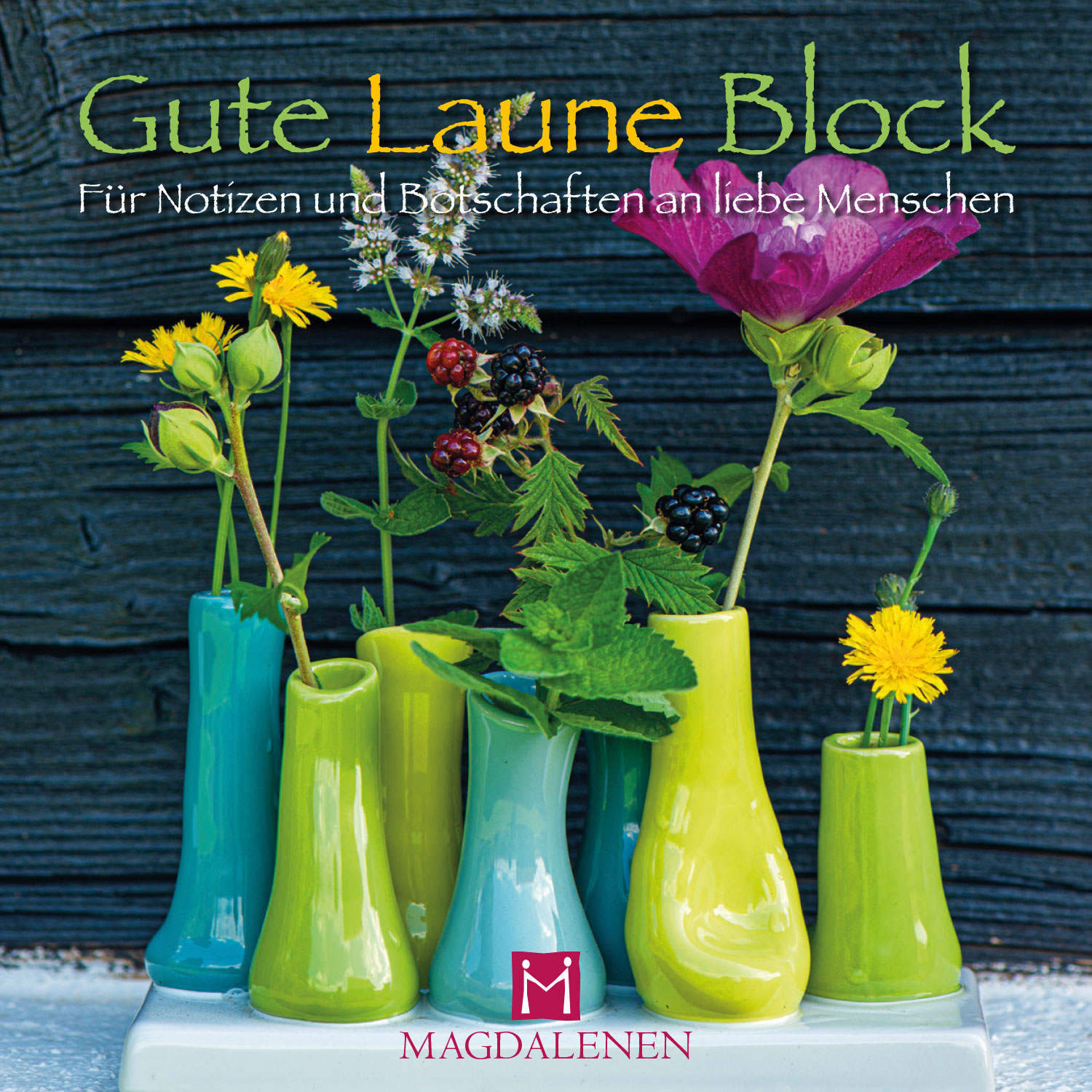 Gute Laune Block Bunte Vasen NEU!!!