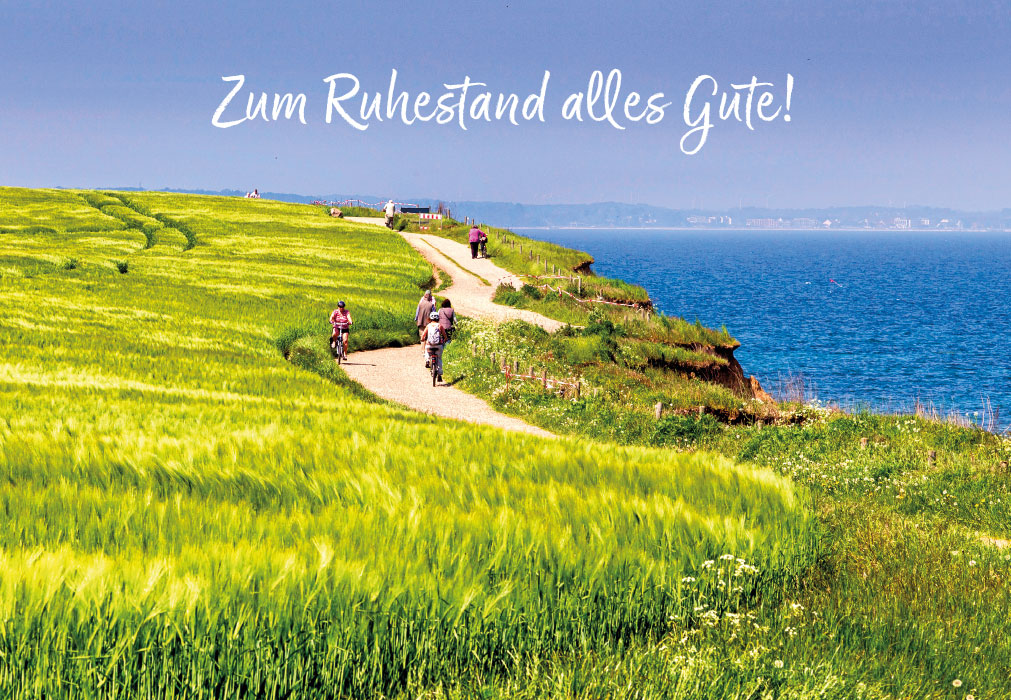 Ruhestand - Weg am Meer im Grün