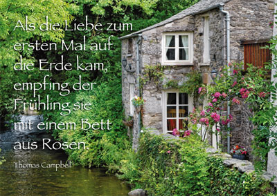 Postkarte - alte Mühle am Fluss
