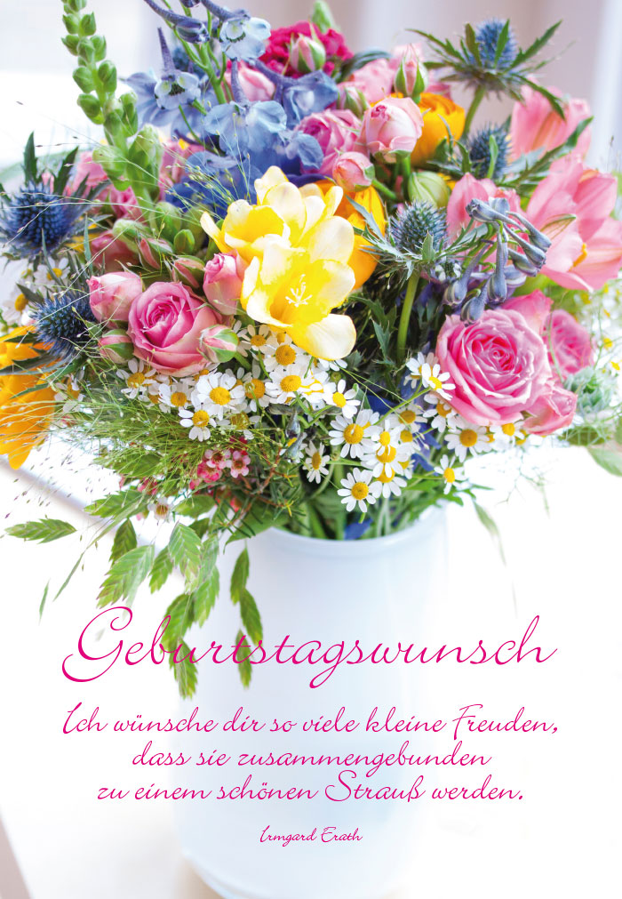 Geburtstag - wunderschöner, großer Blumenstrauß