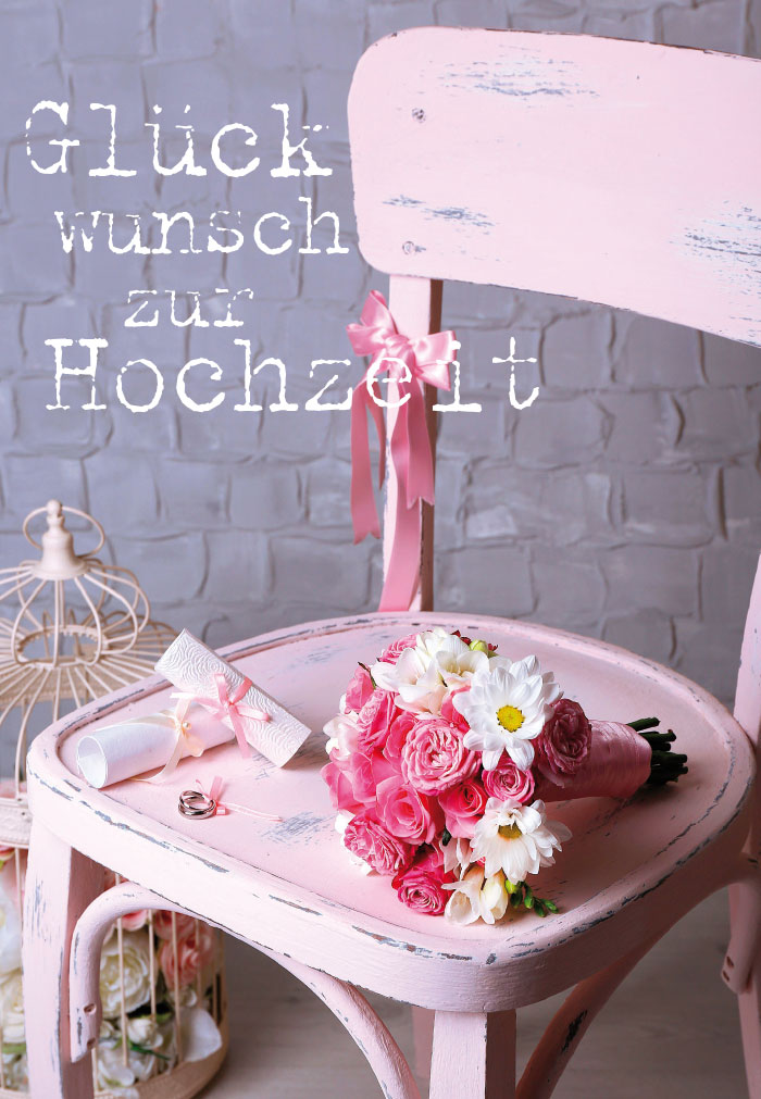 Hochzeit - rosa Stuhl