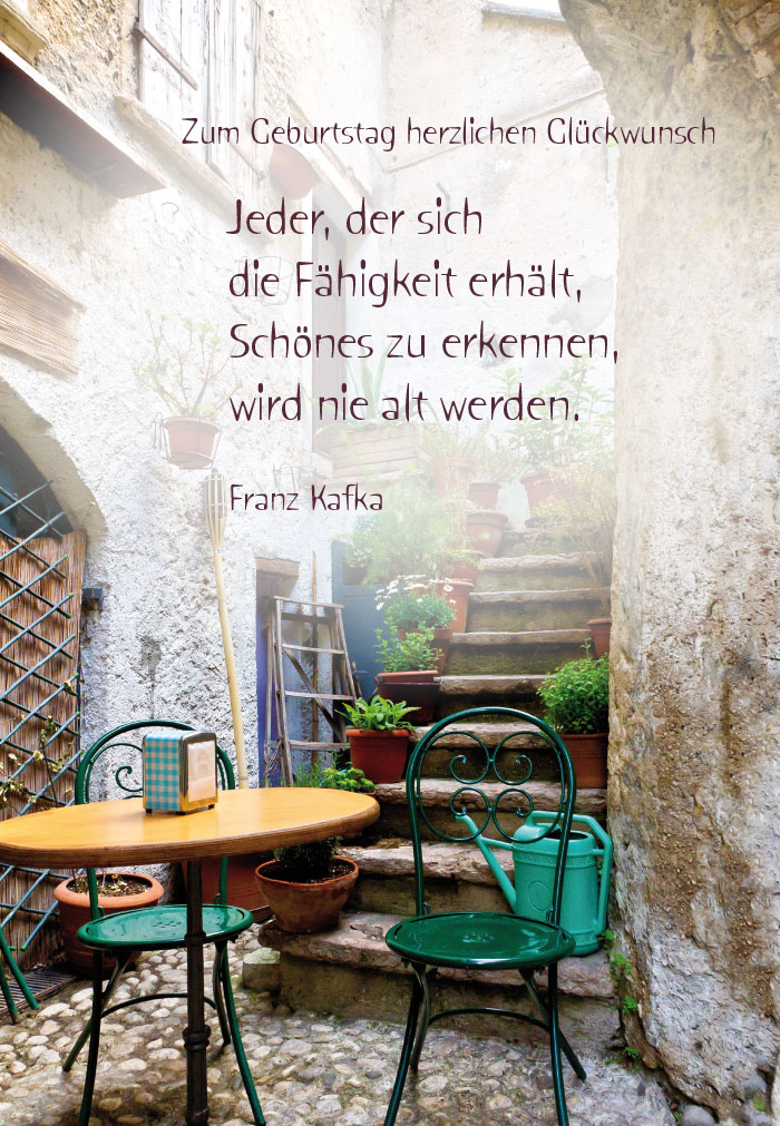 Geburtstag - Sitzen im Hof - NEU!!!