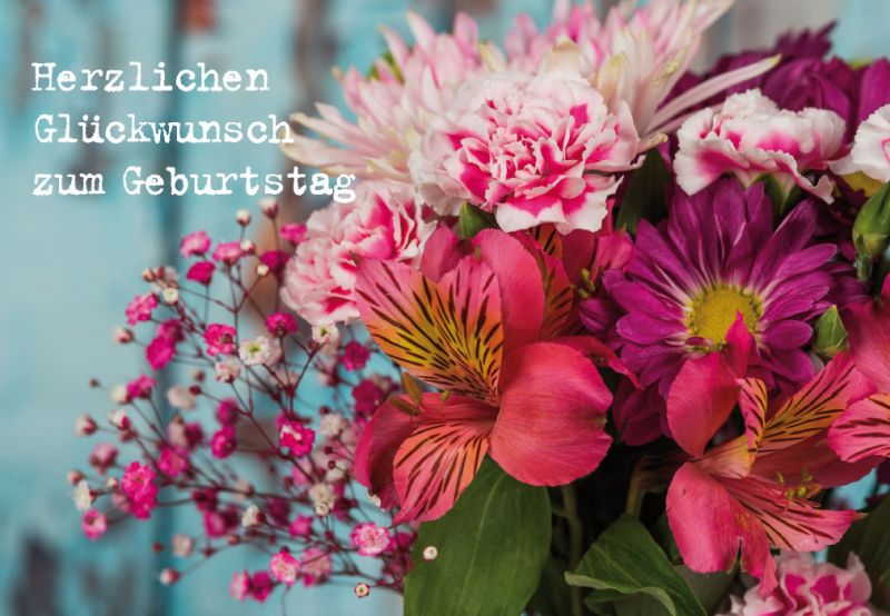 Geburtstagskarte Blumen